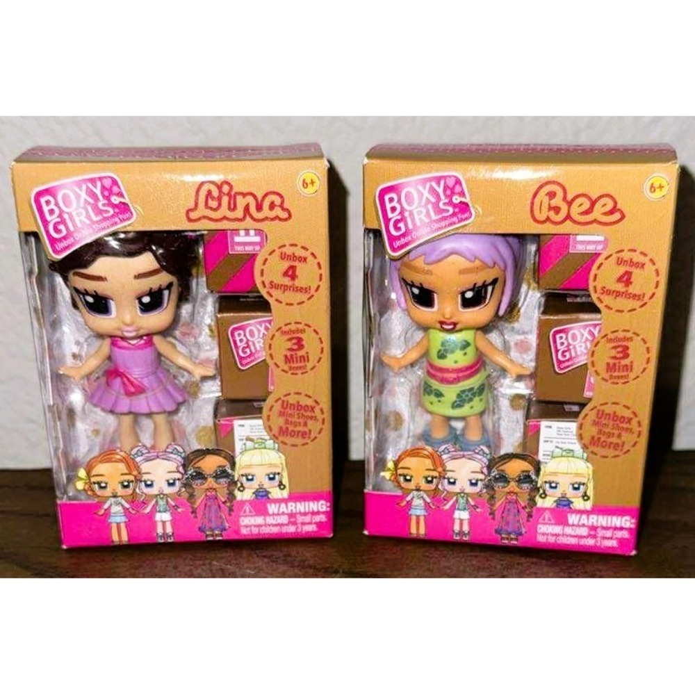 Boxy Girls Mini Dolls & Surprises New in Box Lina and Bee Set of 2 NEW